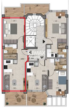 Apartment 54 sqm for sale