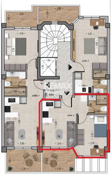 Apartment 45 sqm for sale