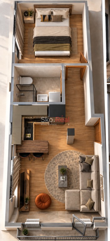 Studio / γκαρσονιέρα 42 τ.μ. προς πώληση, Κέντρο Καλαμαριάς