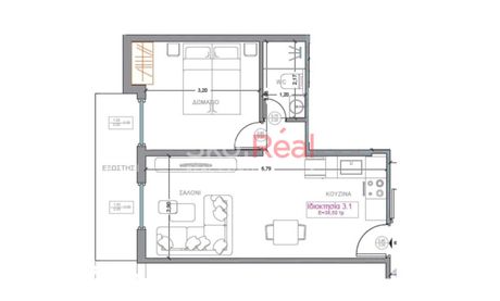 Studio / γκαρσονιέρα 38 τ.μ. προς πώληση