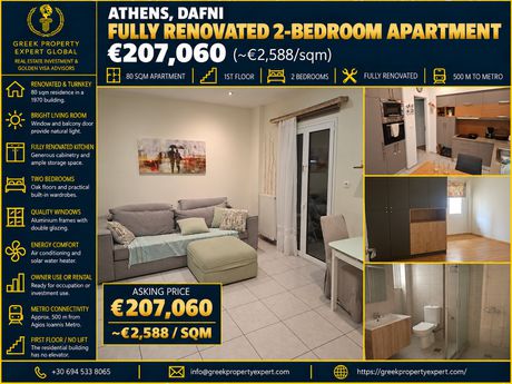 Διαμέρισμα 80 τ.μ. προς πώληση