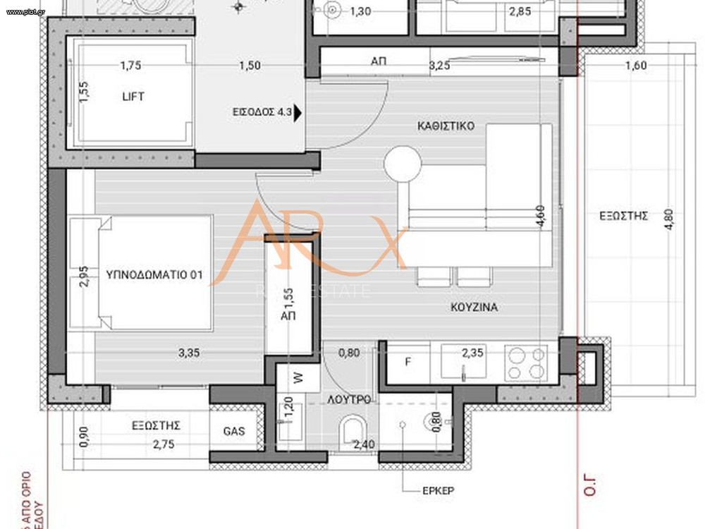 Studio / γκαρσονιέρα 46 τ.μ. προς πώληση, Άγιος Παντελεήμων Καλαμαριάς