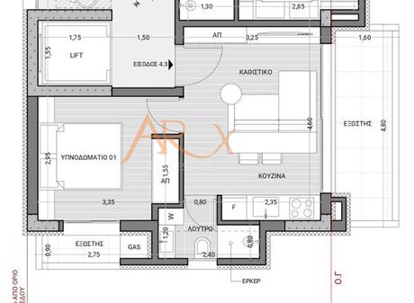 Studio / γκαρσονιέρα 46 τ.μ. προς πώληση