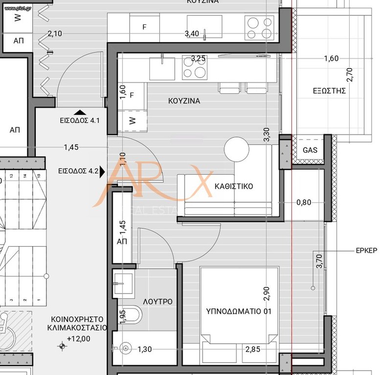 Studio / γκαρσονιέρα 38 τ.μ. προς πώληση, Άγιος Παντελεήμων Καλαμαριάς